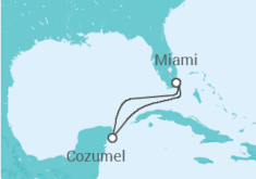 Itinerario del Crucero El Caribe: Cozumel - NCL Norwegian Cruise Line