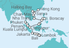 Itinerario del Crucero El Sudeste Asiático del Coleccionista - Oceania Cruises