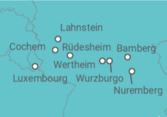 Itinerario del Crucero Ríos y castillos de Europa - AmaWaterways