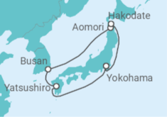 Itinerario del Crucero Mar de Japón con Nebuta y Festivales de Verano - Princess Cruises
