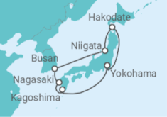 Itinerario del Crucero Círculo de Japón - Princess Cruises