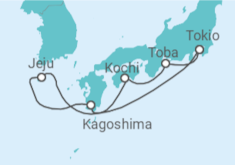 Itinerario del Crucero Japón y Corea - Princess Cruises