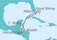 Itinerario del Crucero Honduras - NCL Norwegian Cruise Line