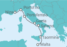Itinerario del Crucero Italia - Silversea