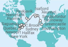 Itinerario del Crucero Un gran viaje de fiordos misteriosos, belleza ártica y legado costero - Explora Journeys