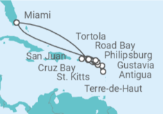 Itinerario del Crucero Un viaje ampliado de paz isleña y retiro en la costa - Explora Journeys