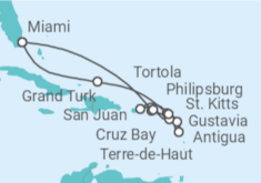 Itinerario del Crucero Un viaje ampliado de horizontes soleados y bahías color zafiro - Explora Journeys