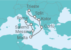 Itinerario del Crucero Mediterráneo mágico - Oceania Cruises