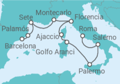 Itinerario del Crucero Cuentos de hadas a flote - Oceania Cruises
