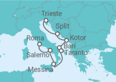 Itinerario del Crucero Viva Italia - Oceania Cruises