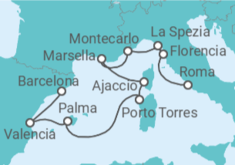 Itinerario del Crucero Sol primaveral - Oceania Cruises