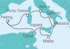 Itinerario del Crucero Arte y Arquitectura icónicos - Oceania Cruises