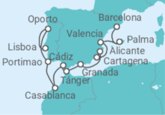 Itinerario del Crucero Esplendor primaveral - Oceania Cruises