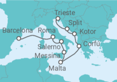 Itinerario del Crucero Islas e imperios - Oceania Cruises