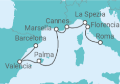 Itinerario del Crucero Riviera Radiance - Oceania Cruises