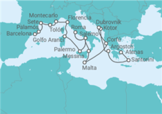 Itinerario del Crucero Navegando hacia la primavera - Oceania Cruises