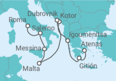 Itinerario del Crucero Excavación antigua - Oceania Cruises