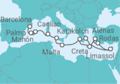 Itinerario del Crucero País de las Maravillas del Invierno Cálido - Oceania Cruises
