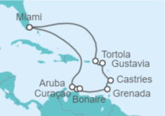 Itinerario del Crucero El encanto del Caribe - Oceania Cruises