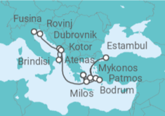 Itinerario del Crucero Un largo viaje de elegancia histórica y belleza salvaje - Explora Journeys
