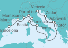Itinerario del Crucero Desvío dálmata - Oceania Cruises