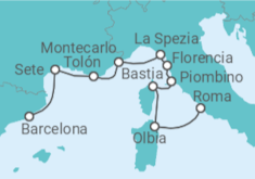 Itinerario del Crucero Odisea epicúrea - Oceania Cruises