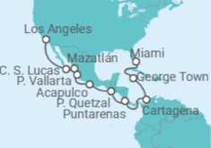 Itinerario del Crucero Tesoros transamericanos - Oceania Cruises