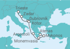 Itinerario del Crucero Sueños Adriáticos - Oceania Cruises