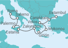 Itinerario del Crucero Trojan Trek  - Oceania Cruises
