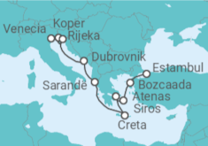 Itinerario del Crucero Adriático a Estambul - Oceania Cruises