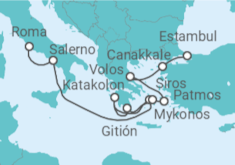 Itinerario del Crucero Explorando antiguos imperios - Oceania Cruises