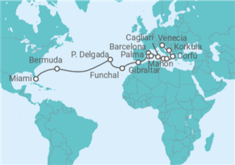 Itinerario del Crucero Primavera en Europa - Oceania Cruises