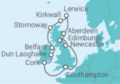 Itinerario del Crucero Reino Unido - Oceania Cruises