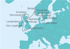 Itinerario del Crucero Castillos de Hielo y Piedra - Oceania Cruises