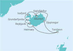 Itinerario del Crucero Paisajes de una vida - Oceania Cruises