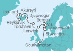 Itinerario del Crucero Paisajes de una vida - Oceania Cruises