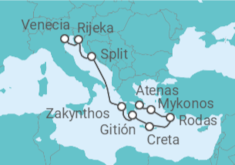 Itinerario del Crucero Aventura de otoño - Oceania Cruises
