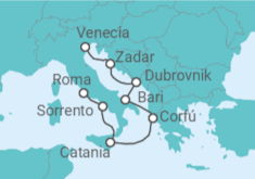 Itinerario del Crucero Desvío dálmata - Oceania Cruises