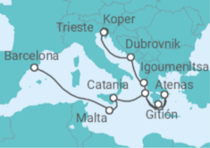 Itinerario del Crucero Pinturas atemporales - Oceania Cruises