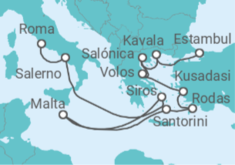Itinerario del Crucero Cuentos de los Antiguos - Oceania Cruises