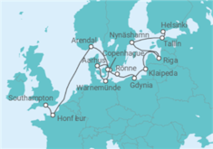 Itinerario del Crucero Maravillas del Oeste - Oceania Cruises