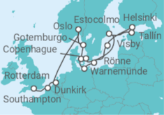 Itinerario del Crucero Europa Náutica del Norte - Oceania Cruises