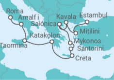 Itinerario del Crucero Islas griegas icónicas - Oceania Cruises
