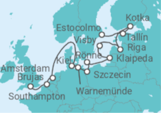 Itinerario del Crucero Encantos occidentales - Oceania Cruises