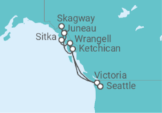 Itinerario del Crucero Alaska - Oceania Cruises