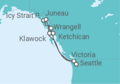 Itinerario del Crucero Alaska - Oceania Cruises