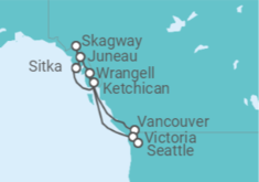 Itinerario del Crucero Alaska - Oceania Cruises