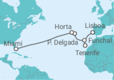 Itinerario del Crucero España, Portugal - Oceania Cruises