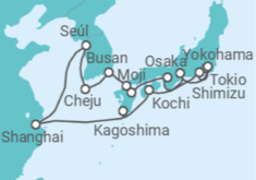 Itinerario del Crucero Otoño en Asia - Oceania Cruises