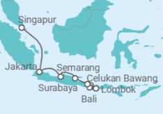 Itinerario del Crucero Archipiélagos asombrosos - Oceania Cruises